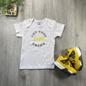 Let Your Light Shine T-shirt or Onesie w shoe set